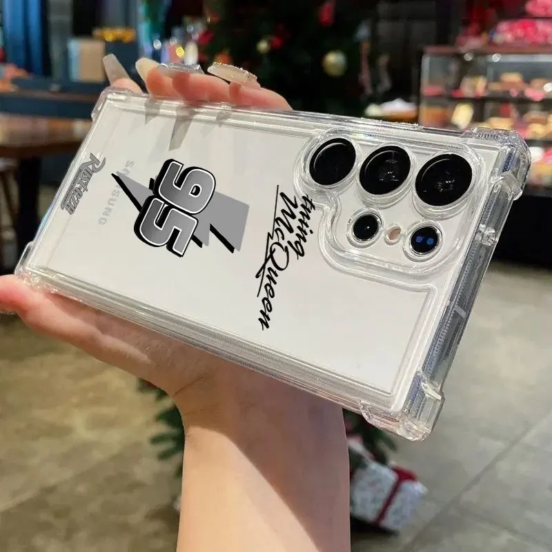 Фото Прозрачный чехол для телефона с рисунком Дисней Лайтнинг Маккуин для Samsung Galaxy S26 S25 S24 Ultra S23 S22 Plus S21 S20 FE 5G, силиконовый чехол №3