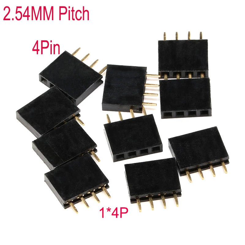 

100 шт., разъемы для Arduino, 2,54 мм