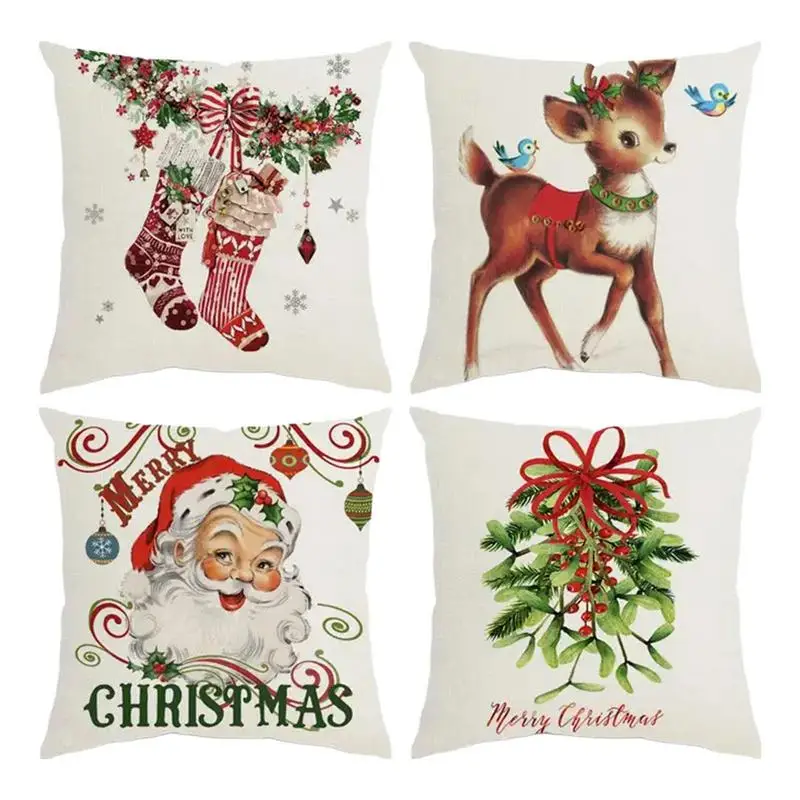 

Throw Pillow Covers Christmas Gnome Throw Pillow Cases Covers For Decor Soft And Reusable Throw Pillowcases Christmas Gnome