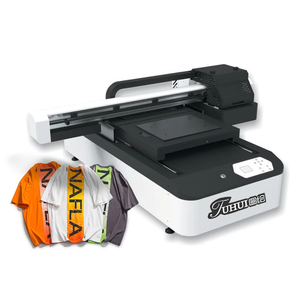 

60*90cm XP600 print head automatic flatbed printer/t-shirt printing machine
