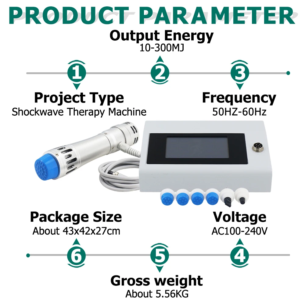 Устройство для ударно-волновой терапии 2024 МДж массажных инструментов ED