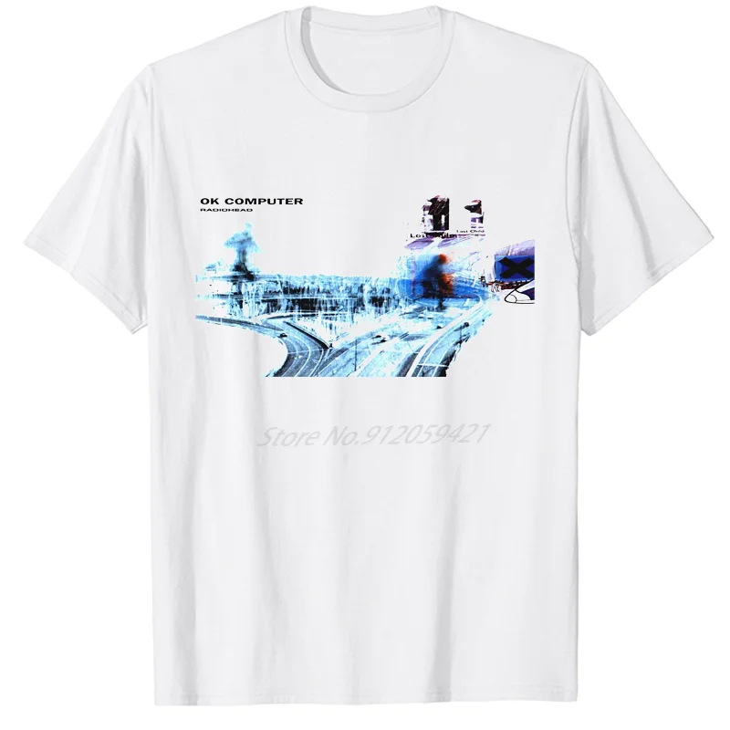 

Радио головы ок компьютер Cd Lp виниловый постер в радугу Thom Yorke Детские Модные diy Графические футболки летняя Harajuku уличная одежда