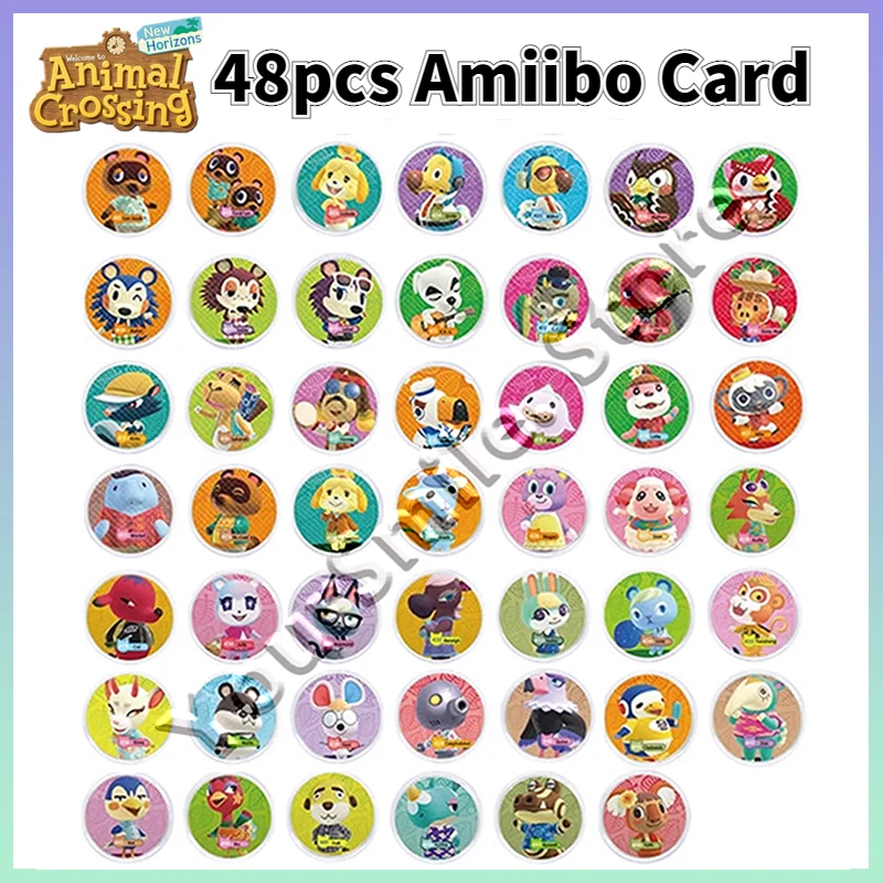 

Animal Crossing New Horizons Amxxbo Card for NS Switch Games Amibo Animal Cards New Leaf Round Card for NS Switch Wii Lite U Set