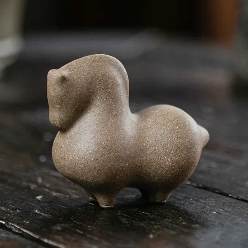 

Фиолетовый глиняный чайный питомец RI ONIY TEASET