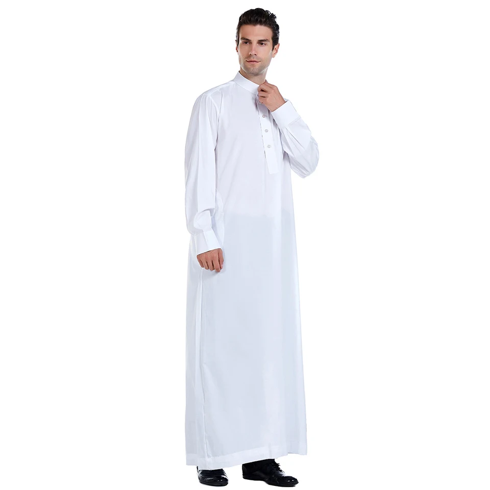 Muslim Men Clothing Abaya Musulmane Pour Homme Kaftan Leisure Jubba Thobe Fashion Loose Dubai Saudi Arabia Pakistan Islamic Robe