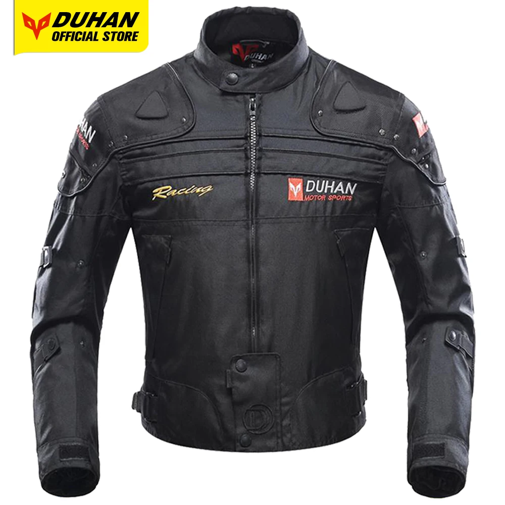 

DUHAN Motorcycle Jackets Men Motocross Off-Road Racing Body Armor Protective Moto Jacket Motorbike Windproof Jaqueta Clothing