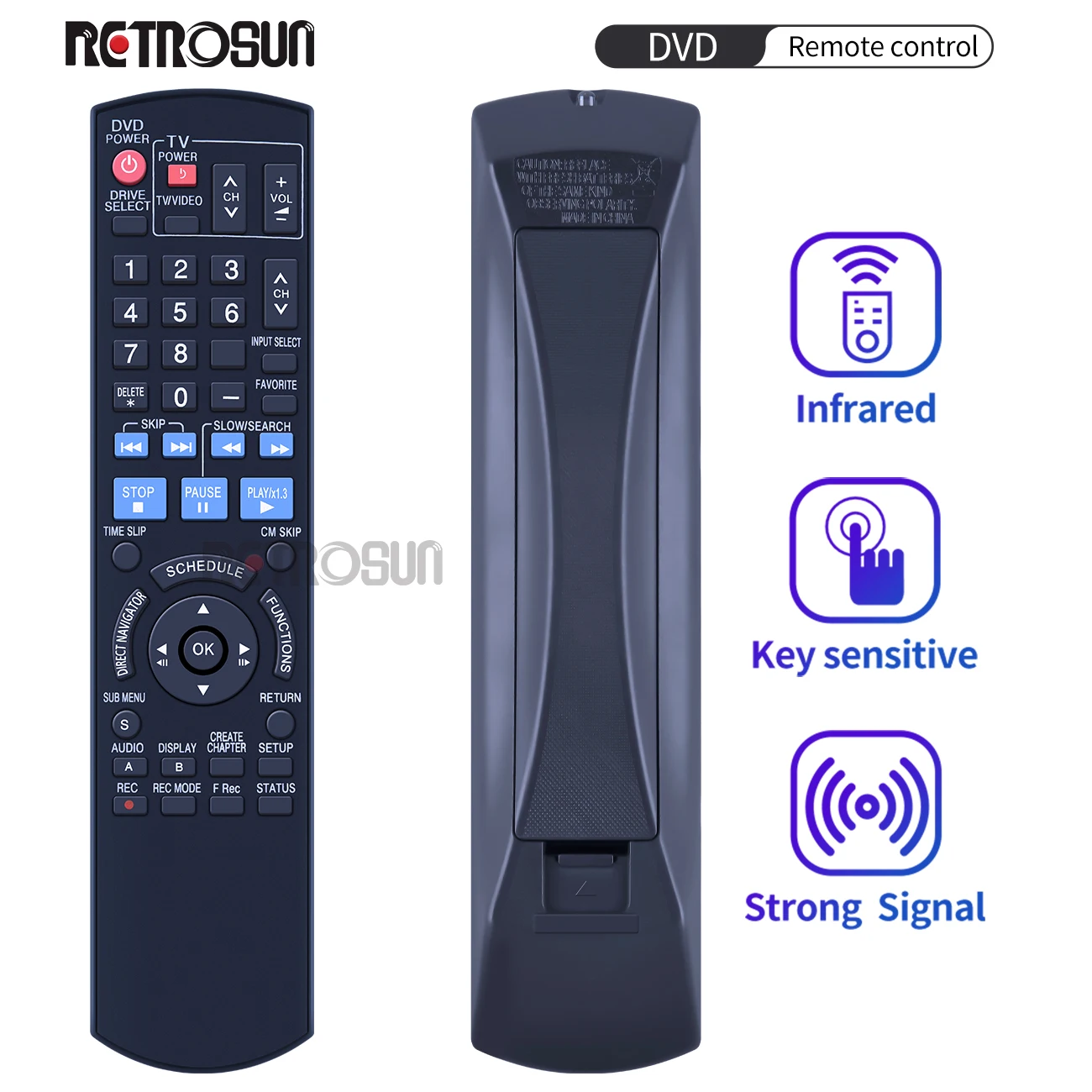 Новый пульт дистанционного управления N2QAYB000197 для Panasonic DVD DMR-EZ48V DMR-EZ48