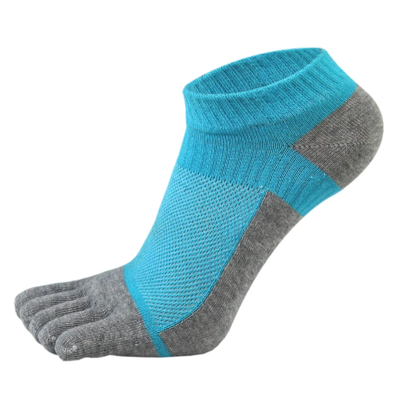 

Fashion Men 5 Finger Boat Socks Summer High Quality Gray Invisible Toes Men's No Show Cotton Blend Short Sock Fashion