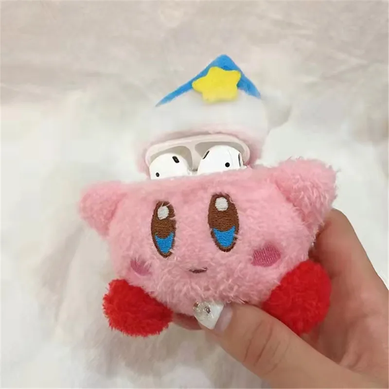 Милый мягкий плюшевый чехол для наушников Kirby подарки девочек милый розовый