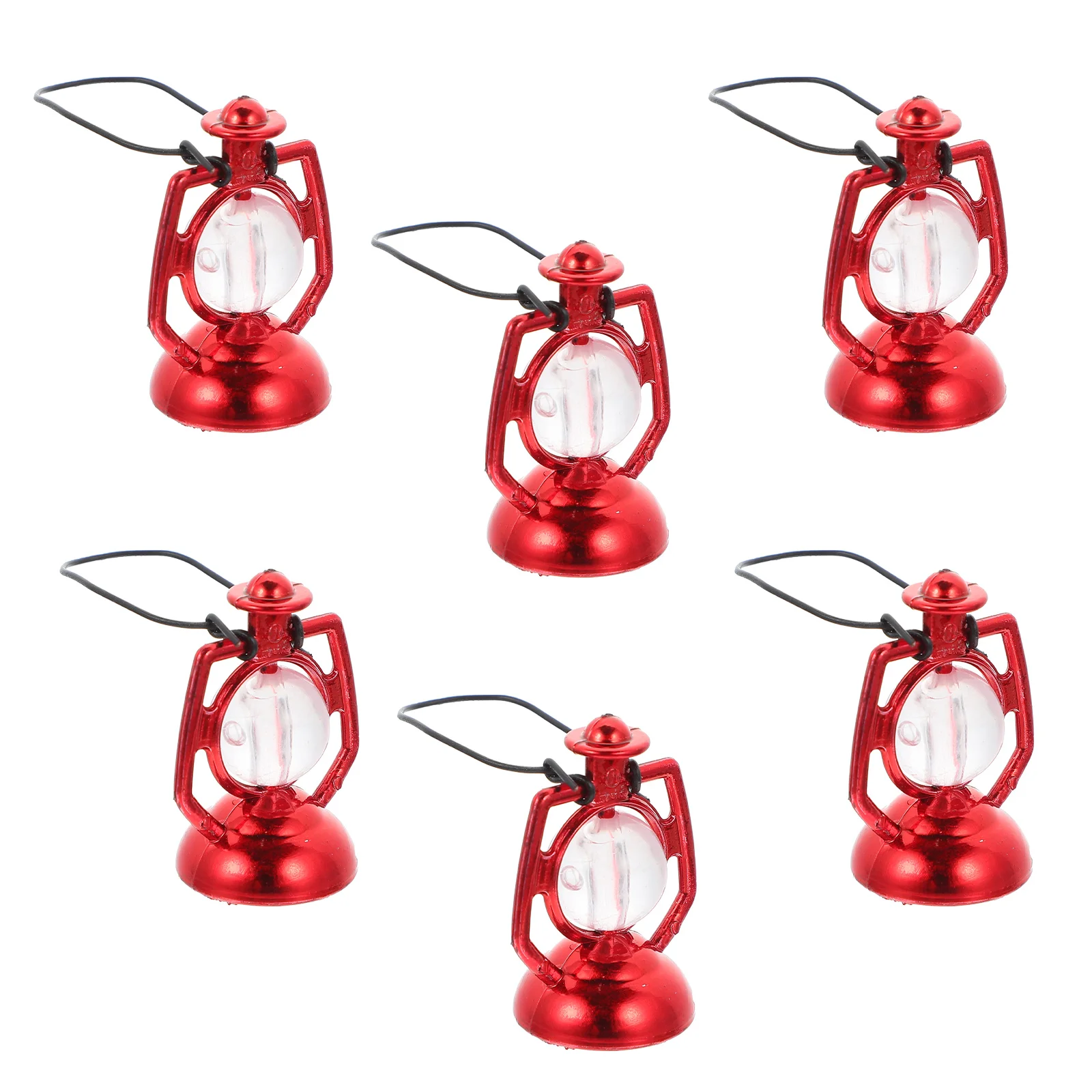 

6 Pcs Miniature Dollhouse Kerosene Lamp Micro Landscape Props Tiny Fairy Adorn Dolly Light