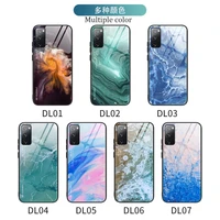 gradient marble case for samsung galaxy s22 ultra s22pro tempered glass protective cover for galaxy s21fe s20fe s21plus s20 s11e