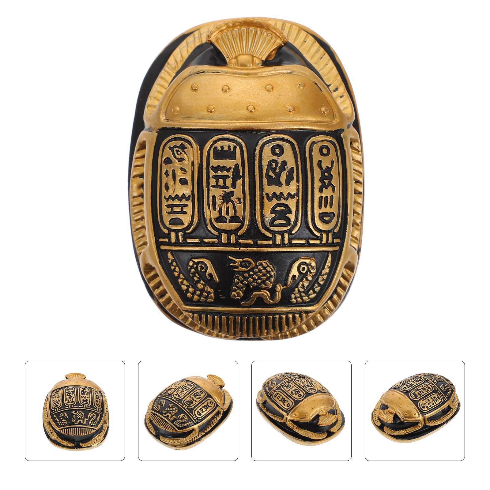 

Egyptian Scarab Egypt Beetle Statue Sculpture Ancient Figurine Figurines Decor Resin Ornament Statues Craft Bug Decoration