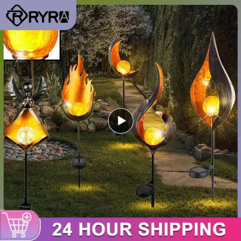 

LED Flame Effect Light Outdoor Waterproof Landscape Lights Solar Decoration Lamp For Walkway Lawn Garden Decoration