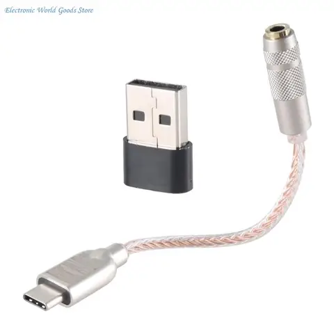 Doublepow USB C до 3,5 мм звуковой адаптер