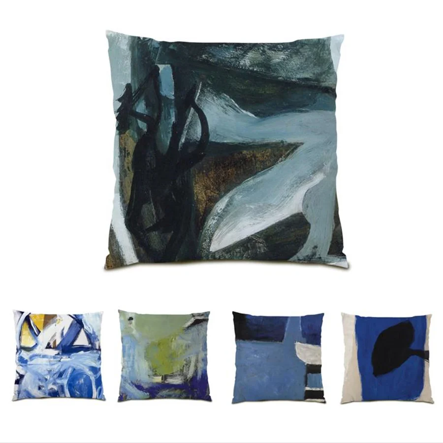 

Velvet Pillowcase Pillow Cover Color Picture Cushion Cover Luxury Polyester Linen Material 45x45 Cushions Covers Art Home E0067