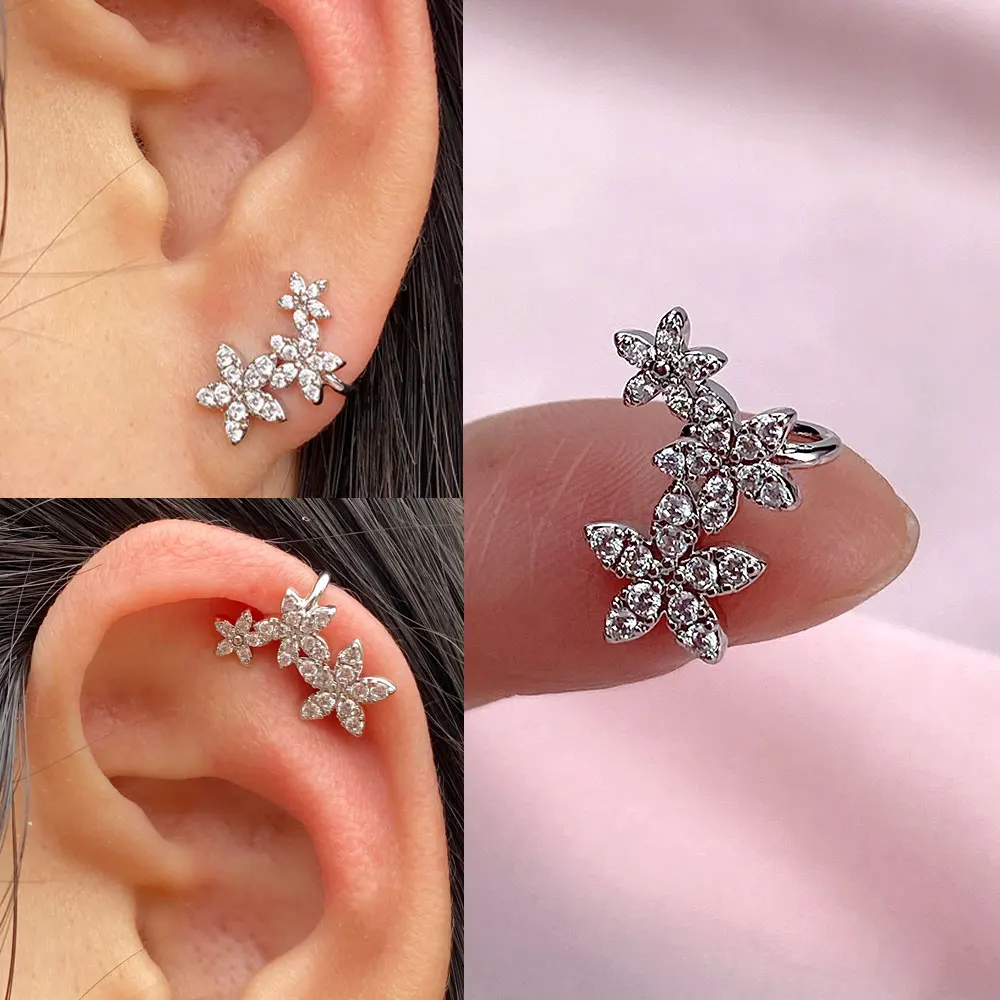 1Pc Helix Cartilage Conch Fake Without Piercing Ear Cuffs Earcuff Wrap Rock Earring Cuff No Piercing Women Clip Adjustable images - 6