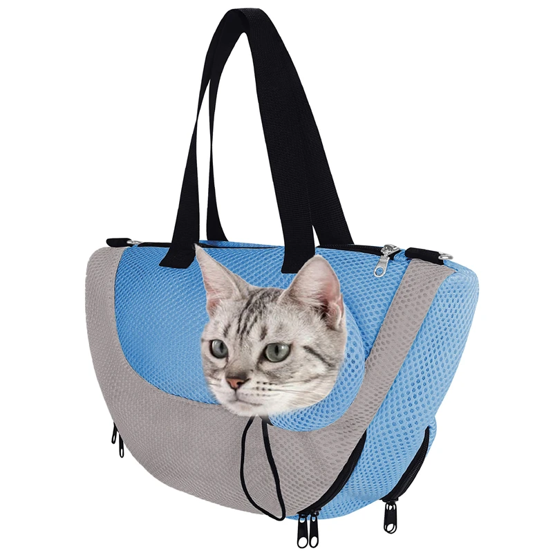 Портативная Пляжная сумка для домашних животных сетчатый Воздухопроницаемый