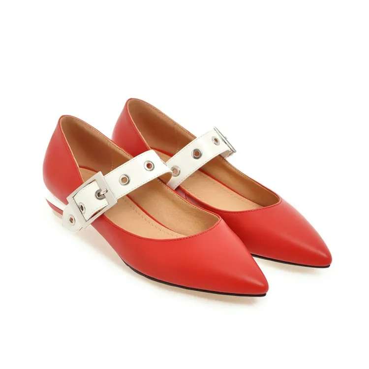 

Женская летняя обувь большого размера с острым носком