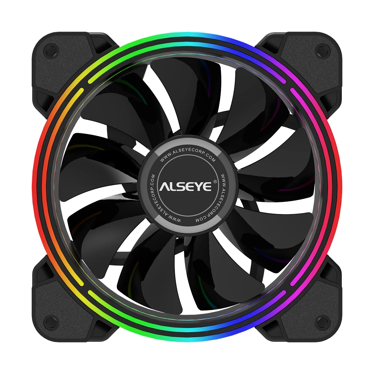Вентилятор охлаждения ПК ALSEYE H4.0 4 контакта ШИМ 120 мм статический светодиодный RGB