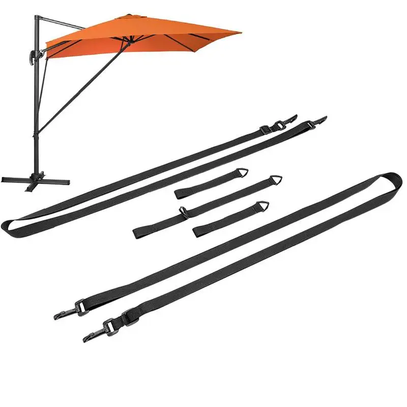 

Зонт-ремень для Патио зонт-ремень для патио защита от ветра Регулируемый фиксированный ремень устойчивый к атмосферным воздействиям для консольного зонта