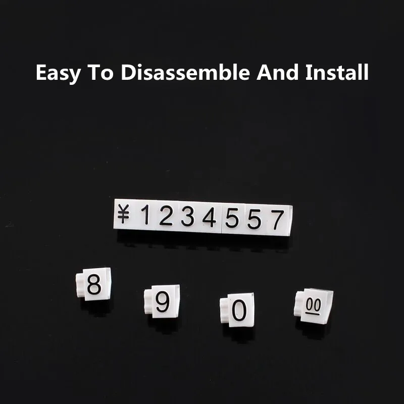 4x6 мм ювелирные изделия цена дисплей куб цифры буквы ценники Регулируемый доллар