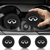 car coaster water cup groove non slip pad silicone pad for infiniti fx35 q70 q50 qx50 qx70 qx80 m37 g25 g35 g37 fx37 q30 m35 i30