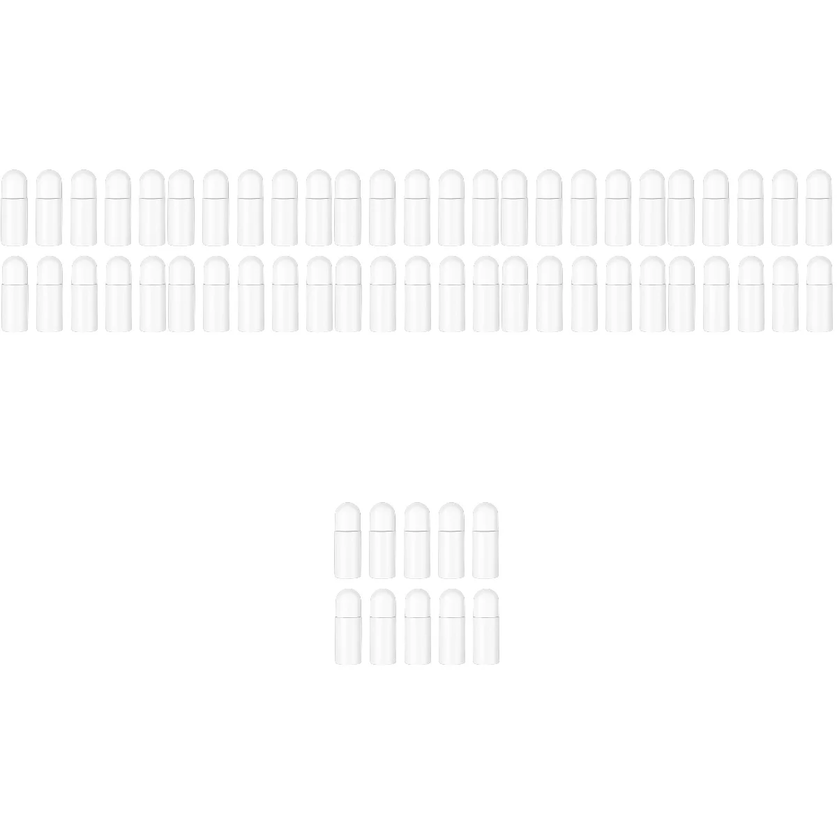 

Флаконы с роликами для парфюма, пластиковые контейнеры для рулонов, янтарный дезодорант, эфирное масло, пустой, 60 шт.