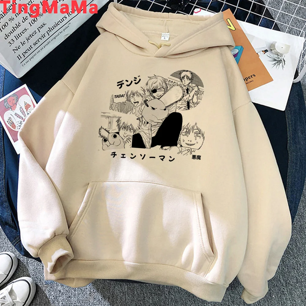 

chainsaw man hoodies women Winter Fleece funny sweatshirts women Kawaii sweatshirts