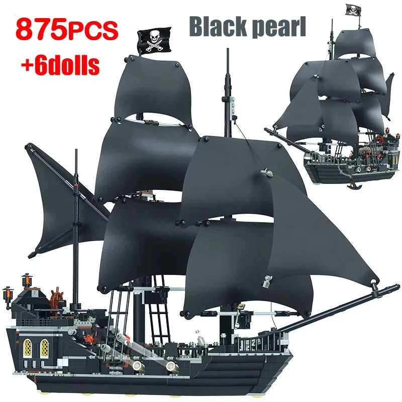 

Kids Toys Ship Pirate Model MOC Bricks The Eternity Pirates Ships Building Blocks Black Pearl Boat Bricks Boys Birthday Gifts