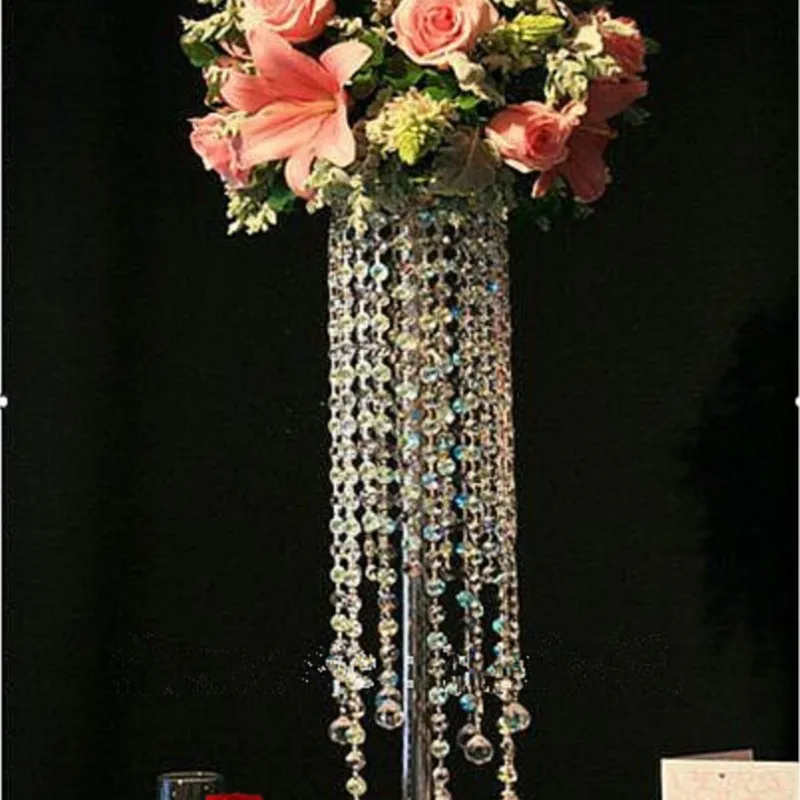 

Acrylic Crystal Wedding centerpiece/Table Flower vase/70CM Tall
