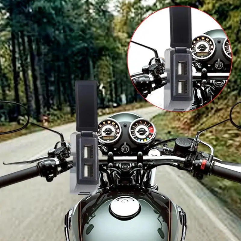 Зарядное устройство для мотоцикла с двумя USB-портами