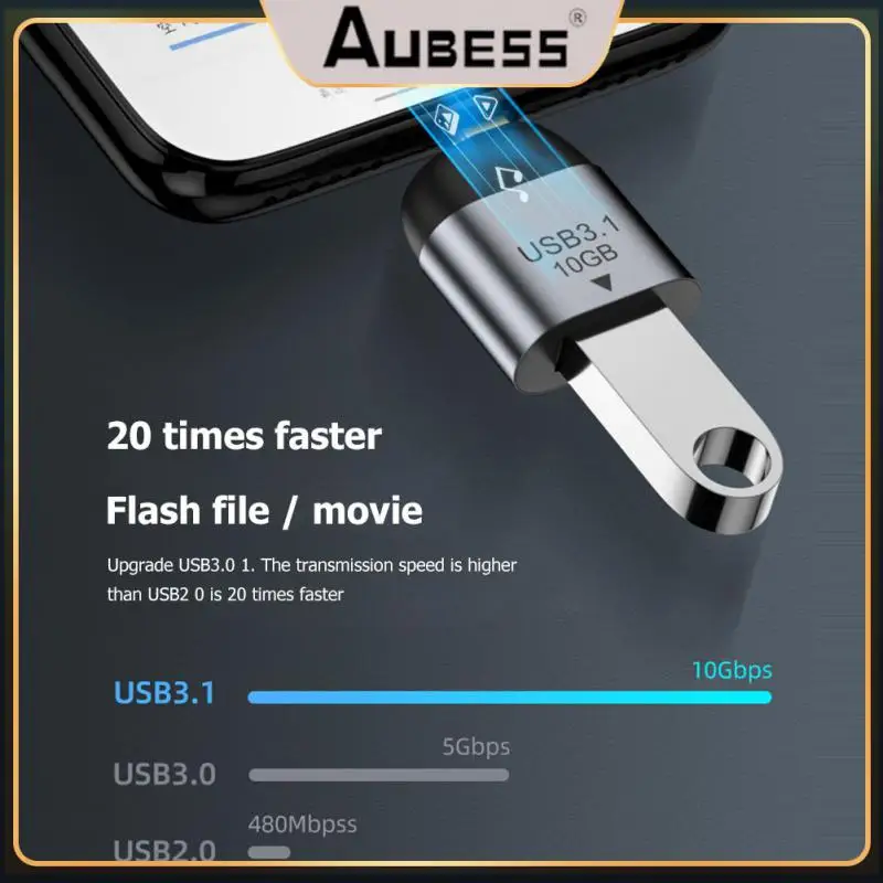 

Portable Transfer Connector Charging Data Adapter 10gbps Usb 3.1 To Usb 3.1/type C Adapter Aluminum Charging Data High Speed