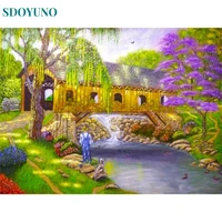 sdoyuno diy painting by numbers unique gift for adult friend acrylic picture wall art decoration coloring by numbers secenery