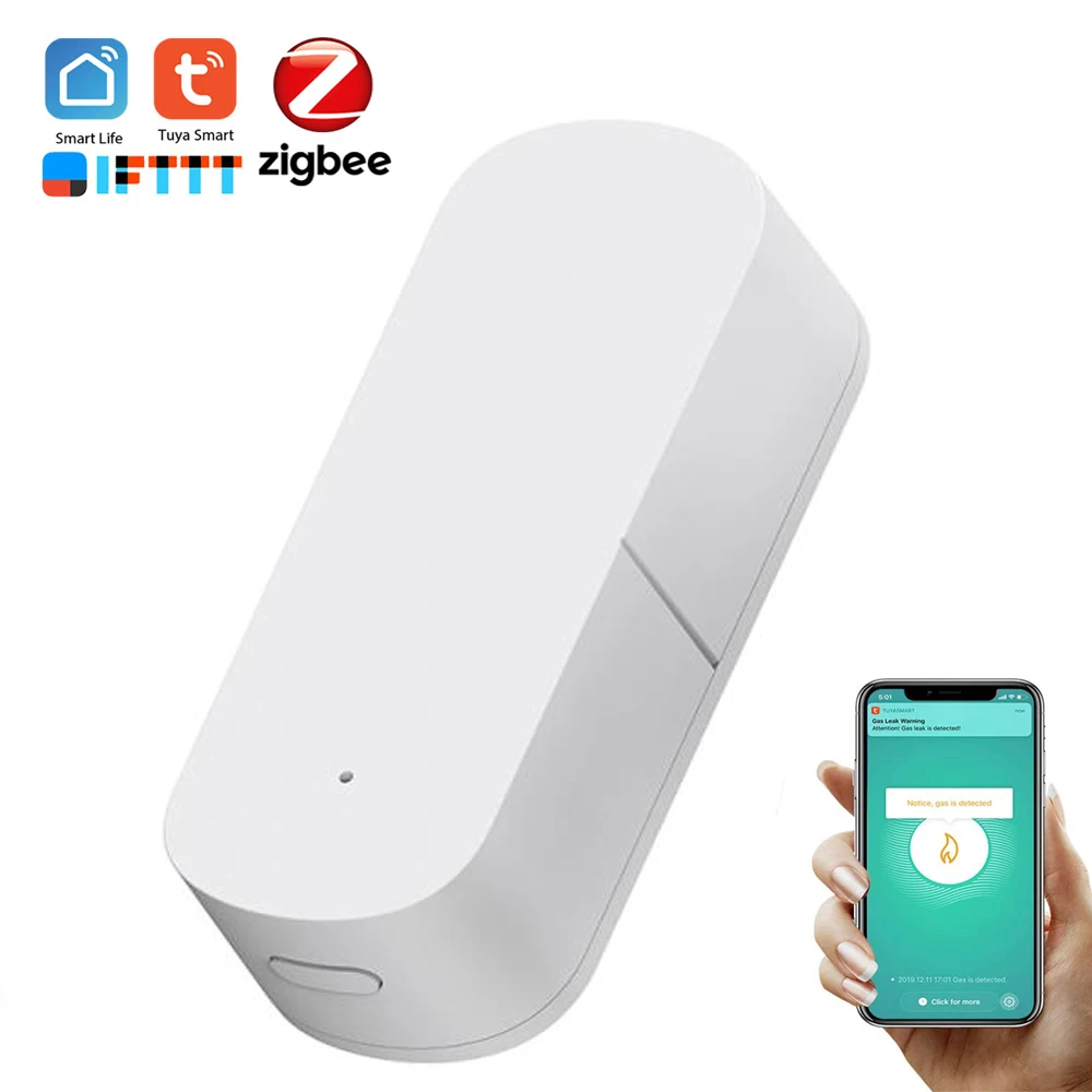 Tuya Smart ZigBee White Anti Theft Vibration Motion Sensor Smartlife Door Window Table Safe Detector for Home Safety Security