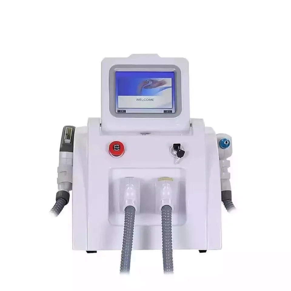 

Factory price 2 in 1 IPL SHR /OPT/Elight laser hair removal and Q-switch ND YAG laser tattoo removal machine carbon peeling