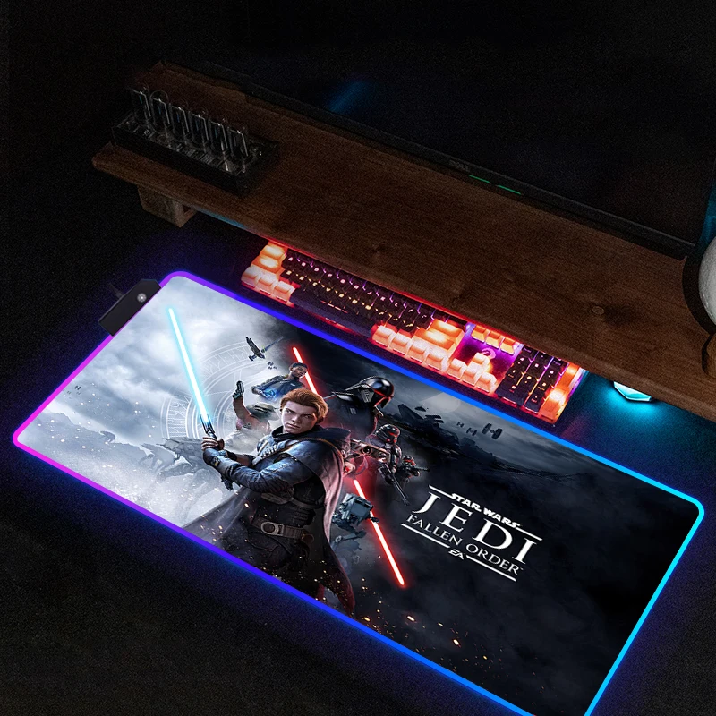 

Коврик для мыши Rgb, коврик для мыши Jedis, геймерский шкаф, игровые аксессуары, коврик для клавиатуры, настольные коврики, ПК Xxl, для большой скорости компьютера