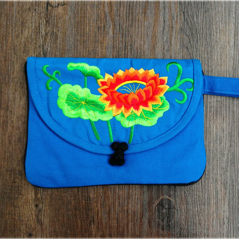 

Женский холщовый кошелек с вышивкой, в китайском стиле