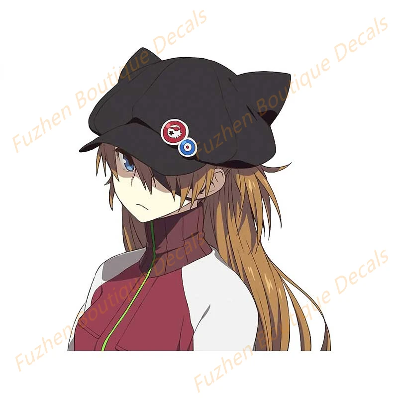 

Fuzhen Boutique Decals Exterior Accessories Evangelion Car Stickers Cartoon Decals Scratch-Proof Laptop Caravan Decor Car Goods