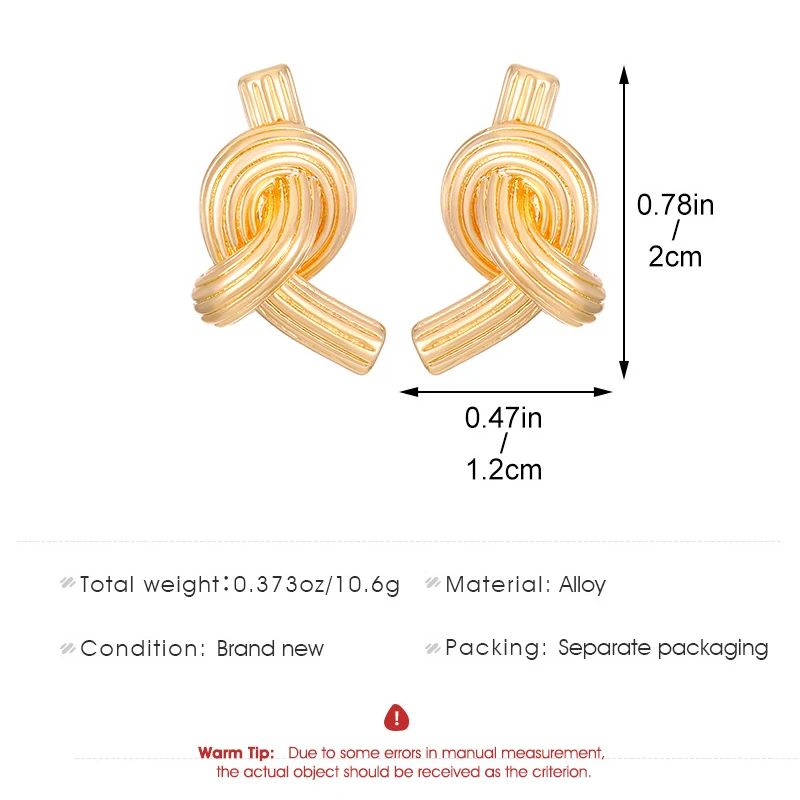 Женские геометрические серьги-гвоздики