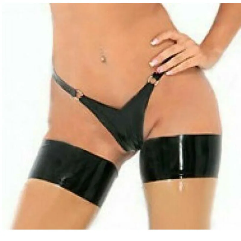 

Latex Panties Shorts Black Rubber Underwear Handmade Sexy Fetish for Women Customize