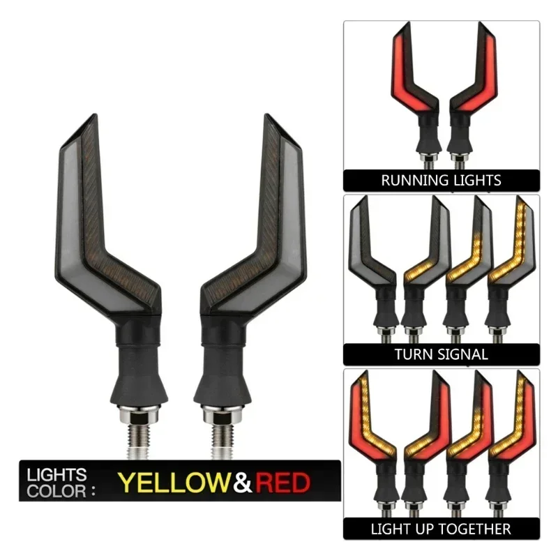 

2 шт., 12 В, индикатор сигнала мотоцикла, светодиодный индикатор дневного света, проточная вода, хвост, указатели поворота, мигалка, указатель поворота, лампа