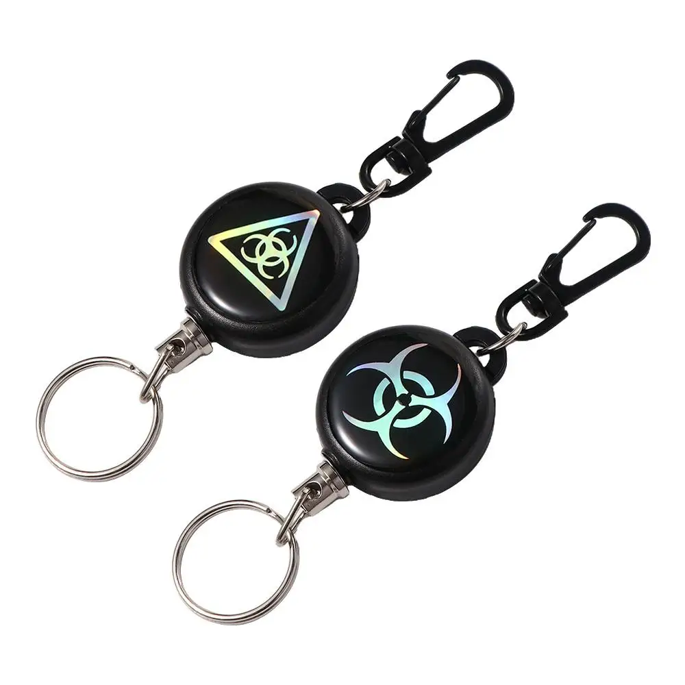 Брелок-ретрактор металлический