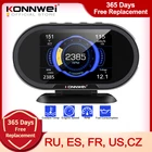 KONNWEI KW206 OBD2 бортовой компьютер Автомобильный цифровой Компьютерный дисплей OBD 2 сканер расход топлива Датчик температуры воды