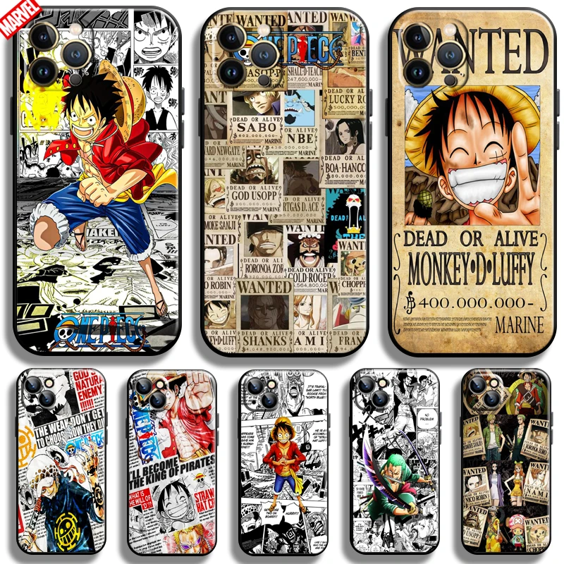 

Anime Comics One Piece For Apple iPhone 13 12 11 Pro Max 12 13 Mini X XR XS Max SE 6 6S 7 8 Plus Phone Case Silicone Cover