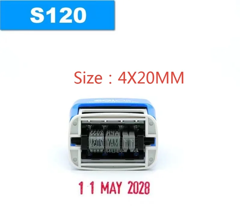 Оригинальная печать для печати чернилами COLOP Самоклеящейся регулируемая даты S120
