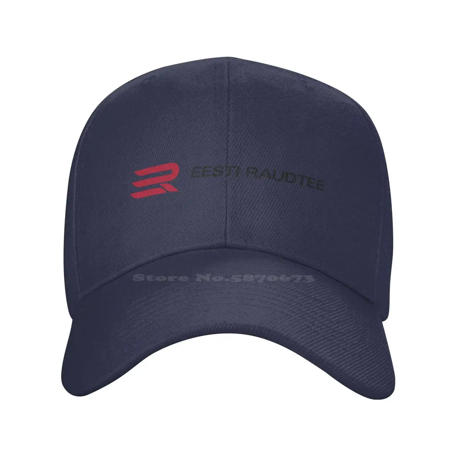 

Eesti Raudtee Logo Print Graphic Casual Denim cap Knitted hat Baseball cap