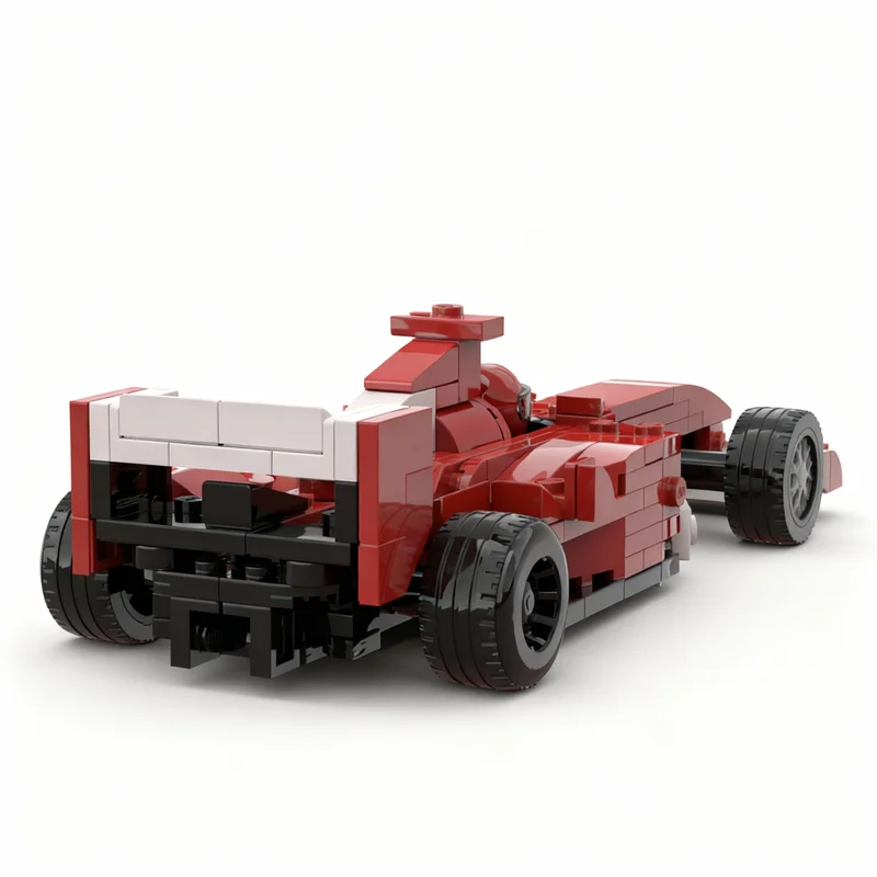 Фото 248 деталей MOC Scuderia Ferrari F2004 City Champions: Конструктор, модель для сборки, рождественский подарок, творческая идея, кирпичики для самостоятельной сборки №2