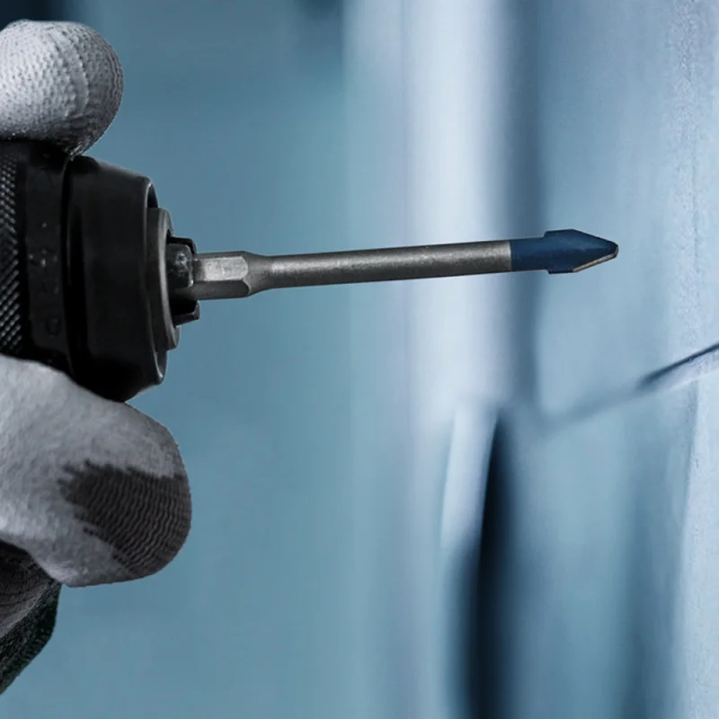 BOSCH Hex-9 твердые керамические сверла EXPERT Маленькая синяя стрелка Мраморный пол