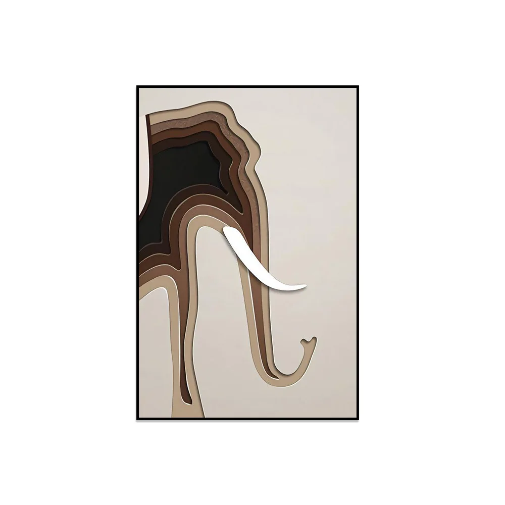 Абстрактная живопись лошадь слон животное холст декоративный крыльцо гостиная