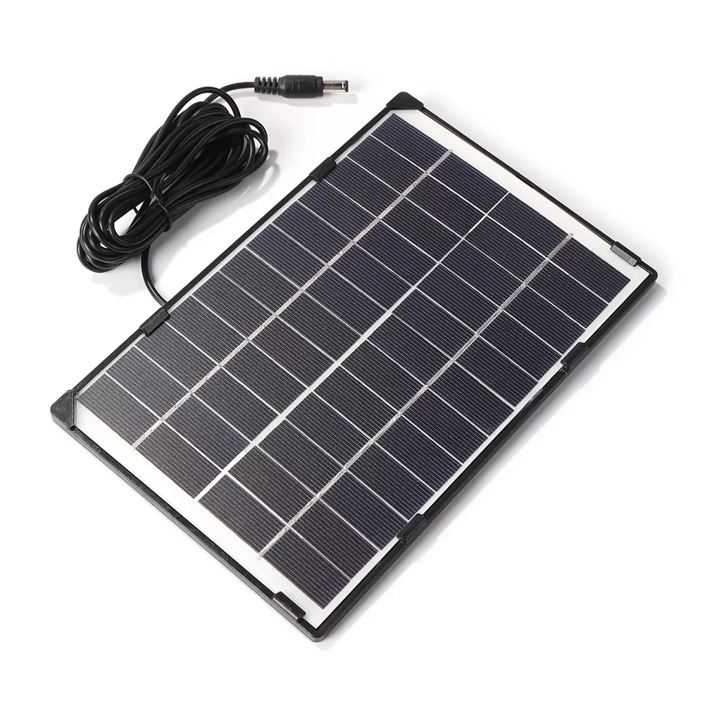 

6W 12V Solar Panel Home Surveillance Lighting Solar Charger Outdoor Emergency Powerbank for Light Lamp Power Supply Power Bank